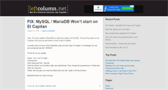 Desktop Screenshot of leftcolumn.net
